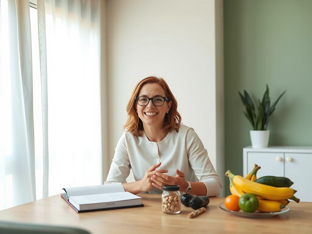 Nutritionniste professionnel en consultation